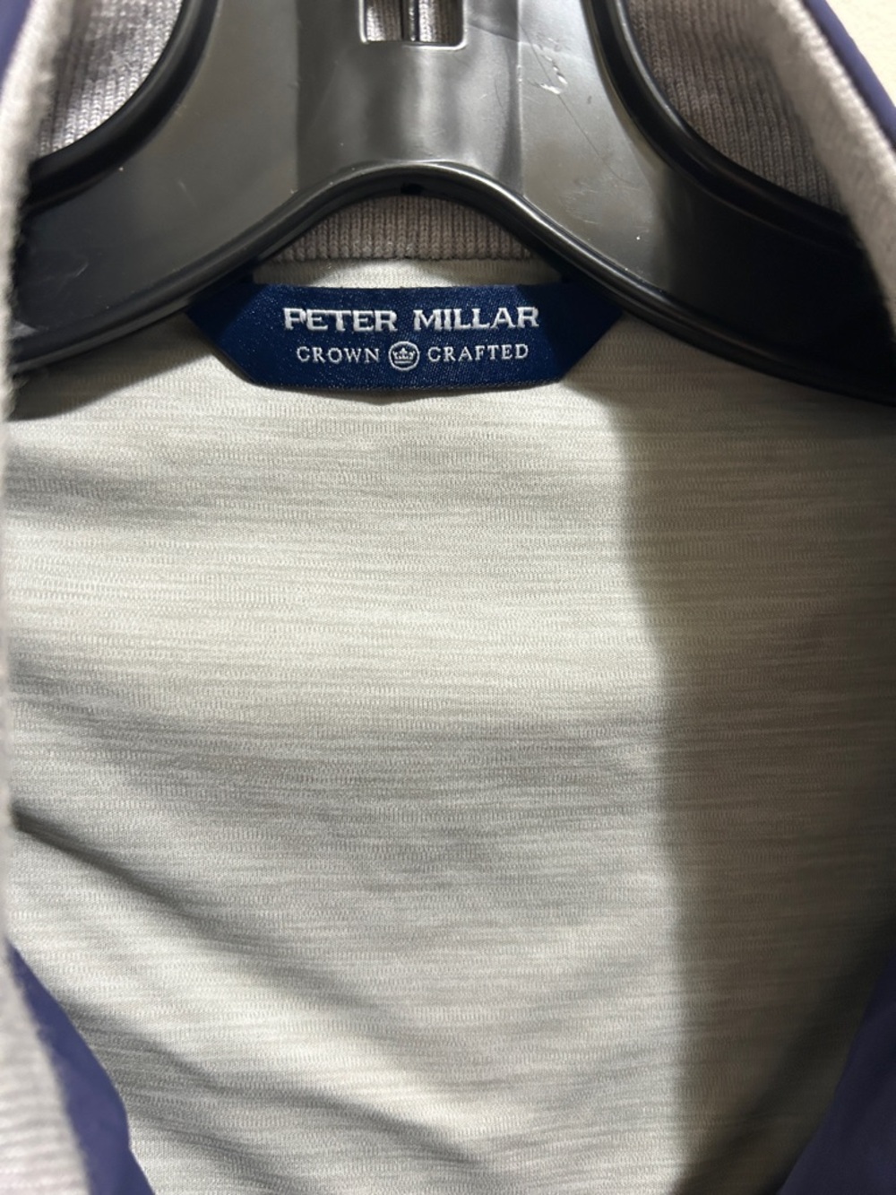 Peter Millar Light Gray Heathered jacket -Sleeve Tee